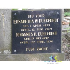 Grafstenen kerkhof Herwen Coll. HKR (277) E.W. Dukkerhof & J.H.Dukkerhof